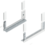Blum LEGRABOX Zarge Höhe C (176,8 mm) NL=450mm L/R free seidenweiß matt