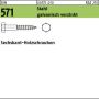 Sechskant-Holzschr. DIN 571 Stahl 6x30 galv. verzinkt gal Zn VE=500St