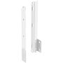 Hettich AvanTech YOU Verbinder Rückwandprofil H=187 silber LS VE=20stk