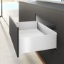 Hettich AvanTech YOU Stahlzarge H=187mm NL=650mm weiss links/rechts