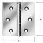 Vormann DIN-Scharnier käntig 25x25mm verzinkt VE=50stk