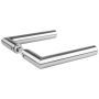 EUROBAT Türdrückerpaar 415 16mm Hals Edelstahl matt