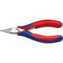 Knipex Elektronik-Greifzange 115mm fl.ru.Backen