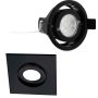 SIRO LED DUO Spot Einbau eckig schw. W=11 AW=53° lm=180 Rahmen schwarz matt