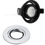 SIRO LED DUO Spot Einbau rund schw. W=11 AW=53° lm=180 Rahmen verchromt glänz.