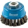 FORUM Topfbürste Stahldraht M14 65x0,35mm gezopft