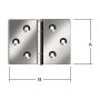 Vormann DIN-Scharnier breit 25x38mm verzinkt VE=50stk