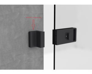 Glas Schiebetuerschloss WC_E6C35 Griffmulde