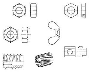 Muttern | Gewindeeinsätze